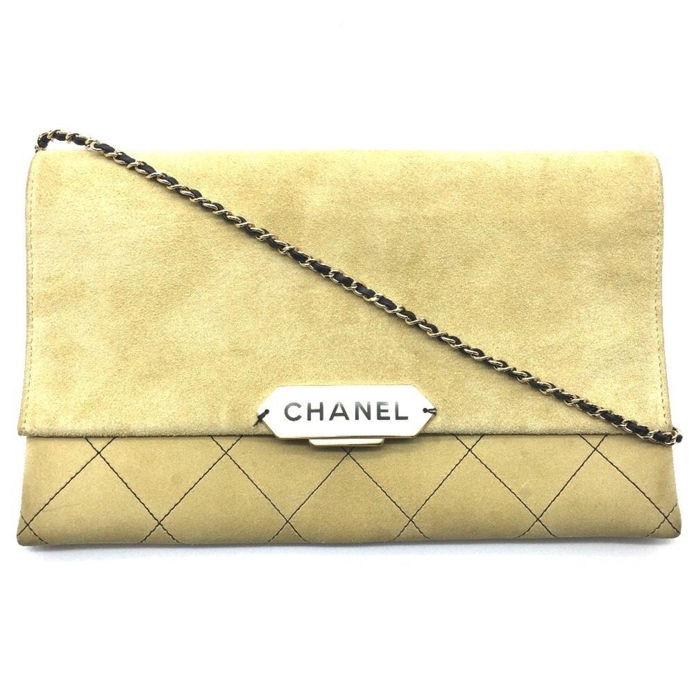 CHANEL Cream Shoulder Bag